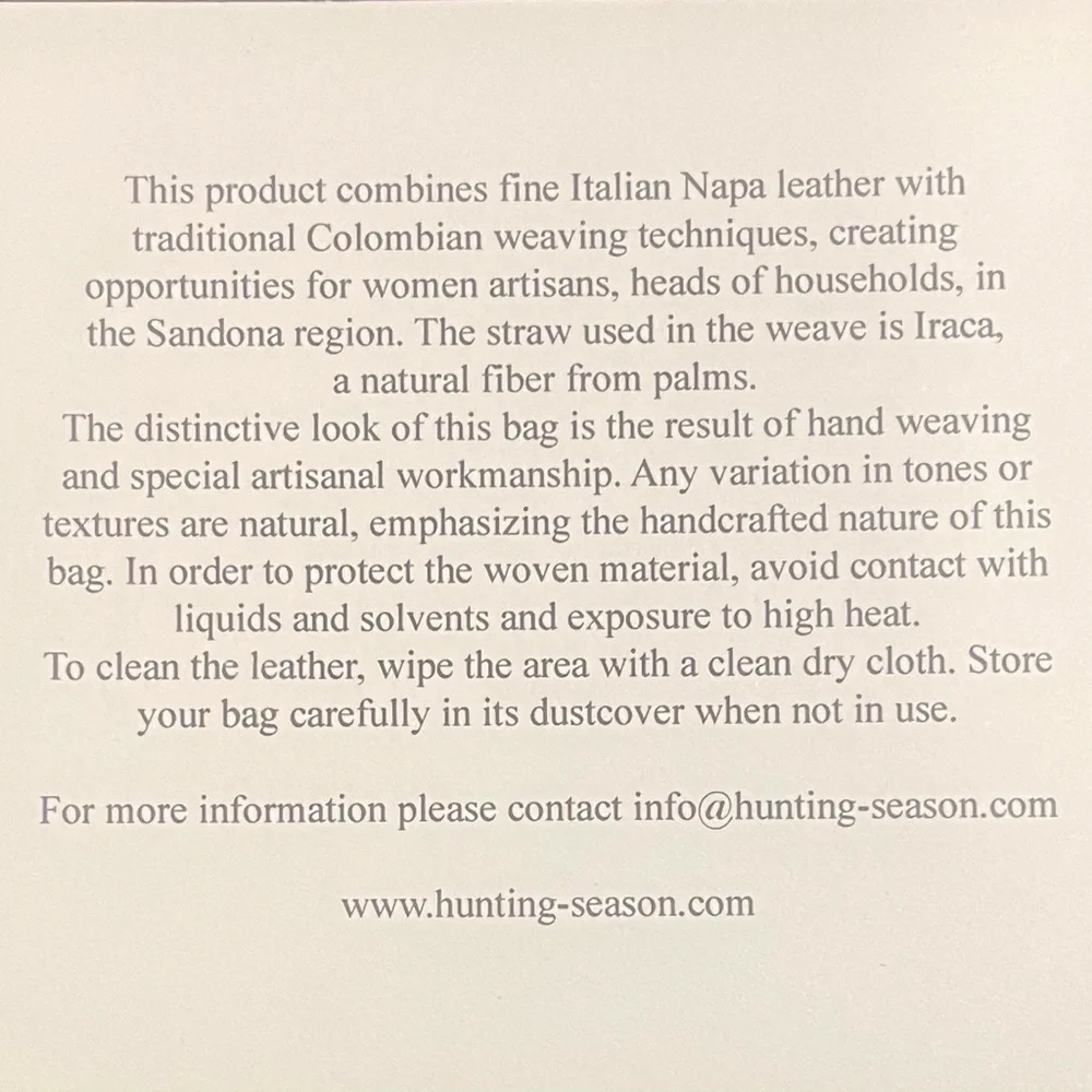 NEW Hunting Season Italian Napa Leather Women’s bag - Picture 6 of 6